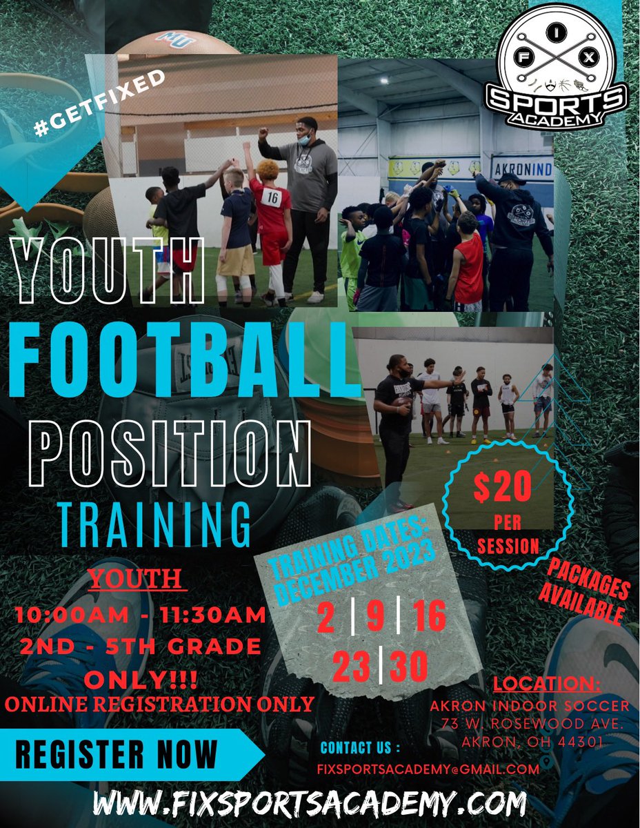 FIXSportsAcad's tweet photo. We Back!!! Youth Training Starts 12/2/23 and Middle School/High School Start in January 2024!!! #GetFIXed https://t.co/E0I9zYZb9x