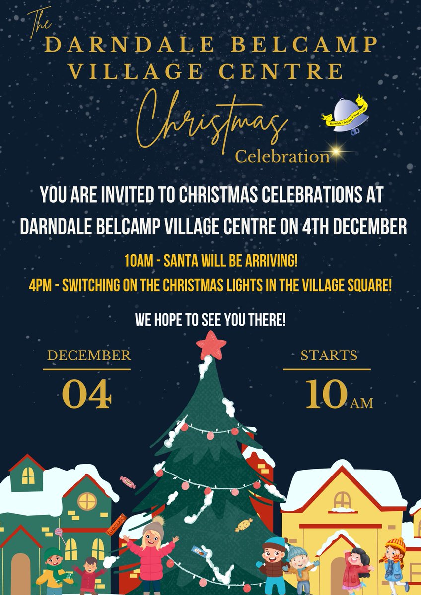 CPDarndale's tweet image. You're invited to the #Darndale Xmas celebrations on 4th Dec @DarndaleBelcamp . 
Santa will be arriving at 10am &amp;amp; Councillor Larry O'Toole, accompanied by the Voice of Darndale Choir will be switching on the Christmas lights at 4pm.
#voiceofdarndale #creativeplacesdarndale