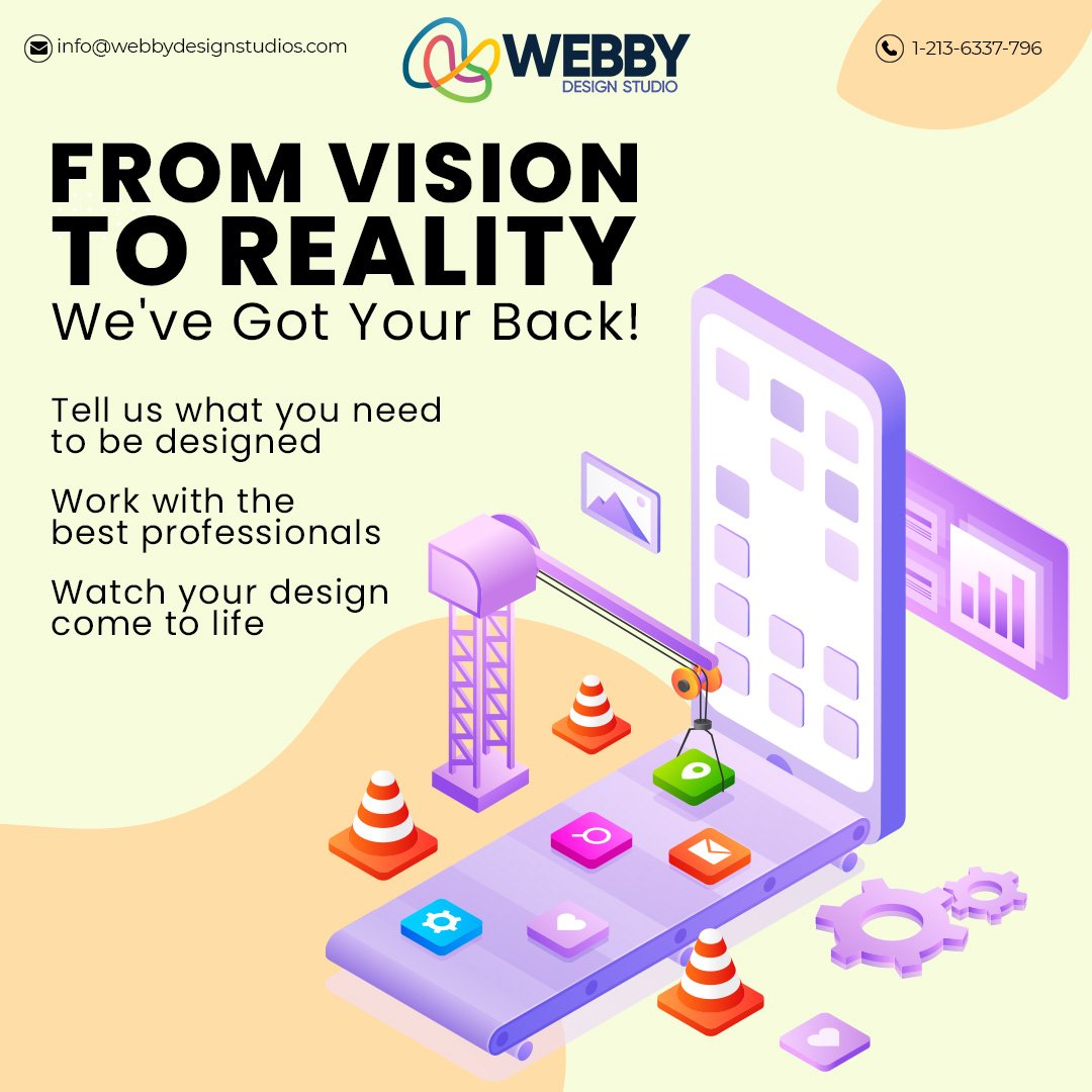 design_webby's tweet photo. At Webby Design Studios, we're here to make your creative vision a reality. Ready to see your dreams take flight? Let's design your success story together! Call us now at +1 (855) 433-3633. 🌟💼 https://t.co/OUDZK3mRq5