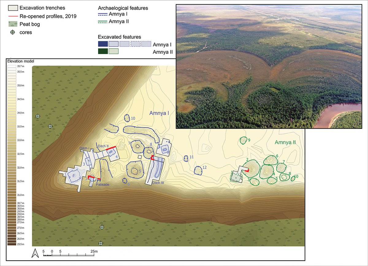 cremieuxrecueil's tweet photo. This is incredible.

Researchers in Russia just found evidence of stone age military fortifications made by hunter-gatherers.

In some places, defensive forts might have preceded agriculture!

Here's an aerial view🧵 https://t.co/F6qkK105J0