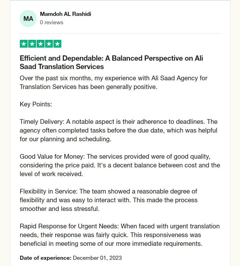 Ali Saad Agency for Translation Services tweet media