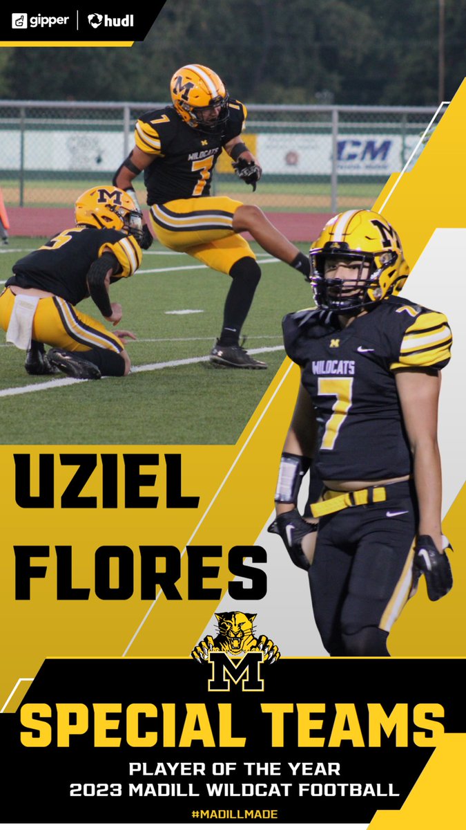 Congratulations @Uziel85153745! #IAGDTBAW🐯 #MadillMade⚫️🟡 #WildcatWay🐾