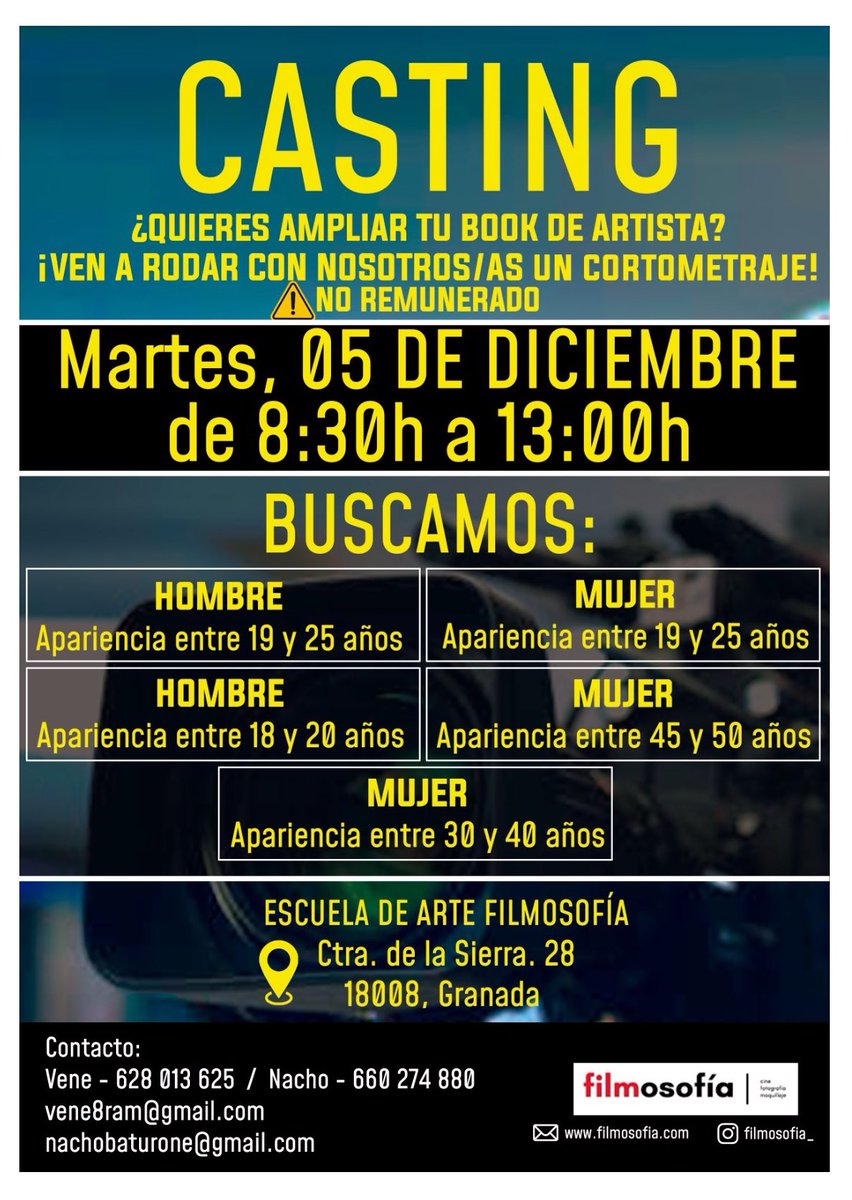 Nuestros alumnos empiezan el primer proceso de casting, ¡vamos!