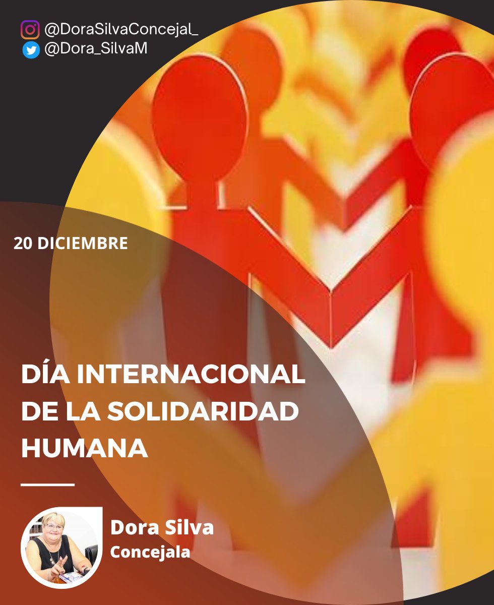 Dora_SilvaM's tweet photo. La solidaridad humana implica la cooperación y el apoyo mutuo entre individuos y comunidades para abordar los desafíos globales, como la pobreza, la desigualdad, la discriminación y otros problemas sociales.
#JuntosSomosMásFuertes #ConstruyendoJuntos 
#DoraSilvaConcejala https://t.co/QSfvhE5BLG