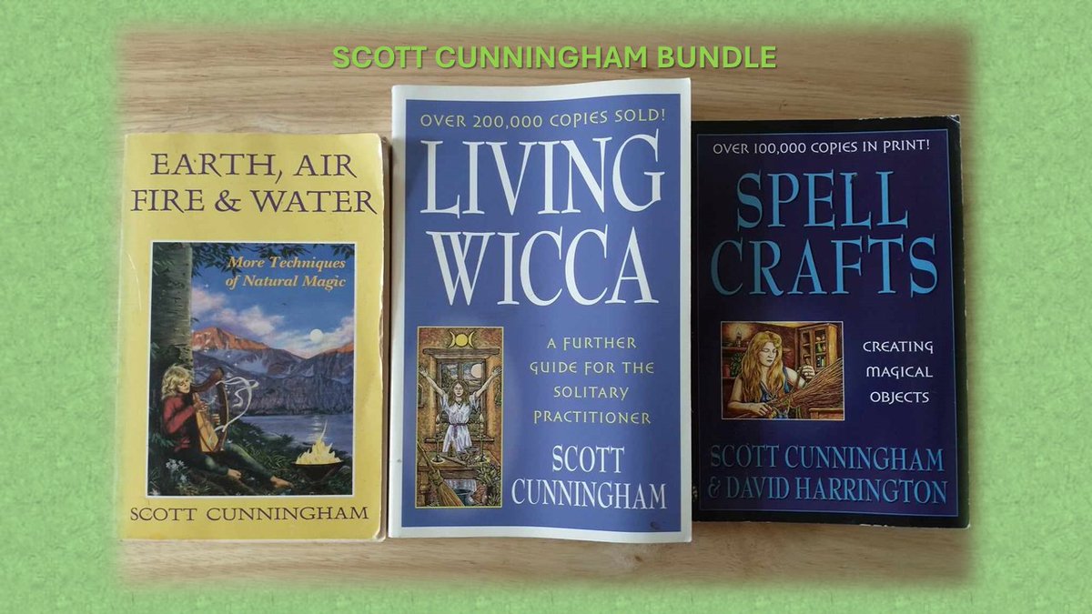 KnoxvilleRose's tweet photo. Check out KnoxvilleRose on Etsy for these bundle deals and works on #witchcraft #occult #vintagebooks #booksforsale #vintageoccult #mysticism #magick #kabbalah #witchcraft #wicca #astrology #zohar #tarot #spells #scottcunningham #dionfortune #books https://t.co/C6AGMVn03g