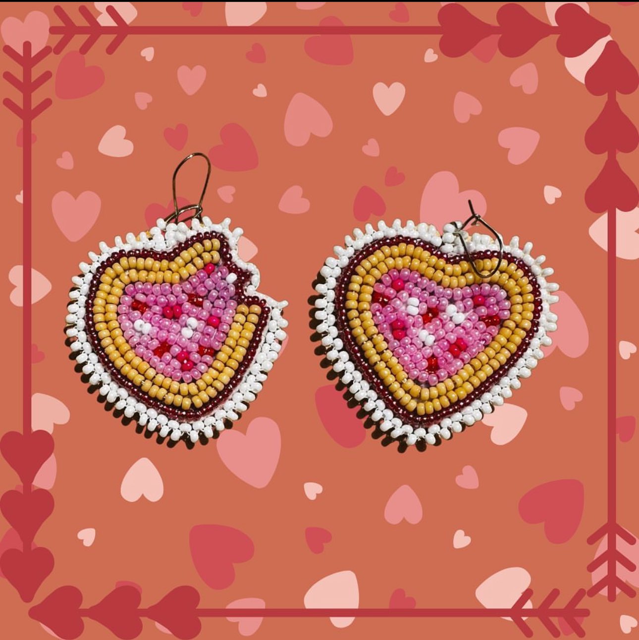 Cookie Heart Earrings