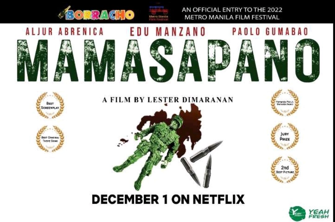 MAMASAPANO. The multi-awarded movie is now streaming on NETFLIX! YEAH BA!