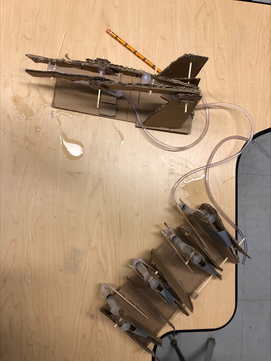 MrCookEdu's tweet photo. We are nearing the finish line with our hydraulic cranes! @KnollwoodPark1 @TVDSB_STEM https://t.co/Kunte9zDwN