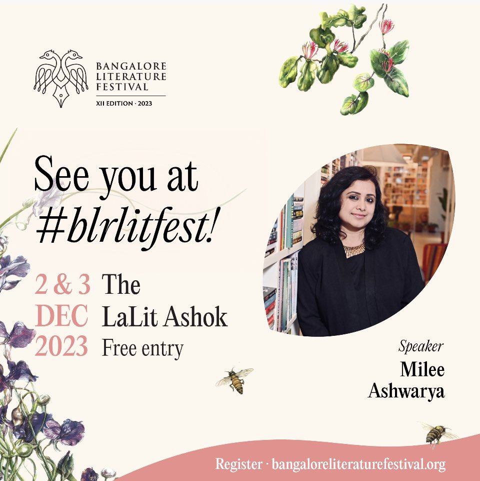 mileeashwarya's tweet photo. Feels wonderful to come back to the Bangalore Literature Festival. See you on Dec 2 and 3. @BlrLitFest @PenguinIndia #blrlitfest #KeepReadingWithPenguin https://t.co/qZJRkhGPC9