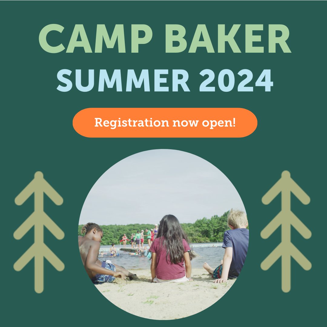 Registration for Camp Baker is NOW OPEN! Check our our freshly revamped Camp website to register, apply for jobs, access resources and more: bakercenter.org/campbaker #summercamp #mentalhealth #summerprogram