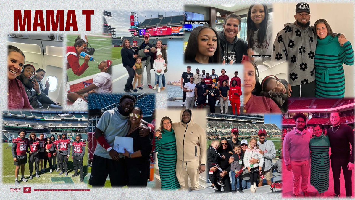 Happy Official Visit Szn! Putting the finishing touches on our operations PowerPoint for my future @Temple_FB families! A glimpse into the reason I am blessed to be referred to as Mama T. Wishing everyone good luck throughout this process…Enjoy every moment :) #TempleTuff