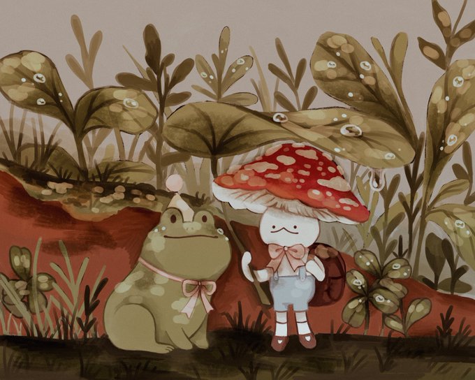 「frog sitting」 illustration images(Latest)