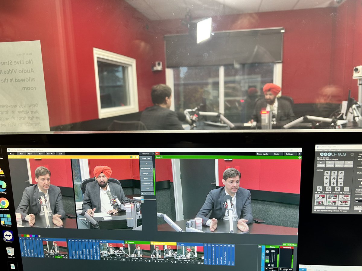 Dave_Eby's tweet photo. Such incredible generosity! RedFM listeners donated more than $1 million for the @SurreyHospFdn. Great to visit @redfmvancouver this morning and discuss healthcare, housing and important issues facing our communities. https://t.co/V7XcWKSt7c