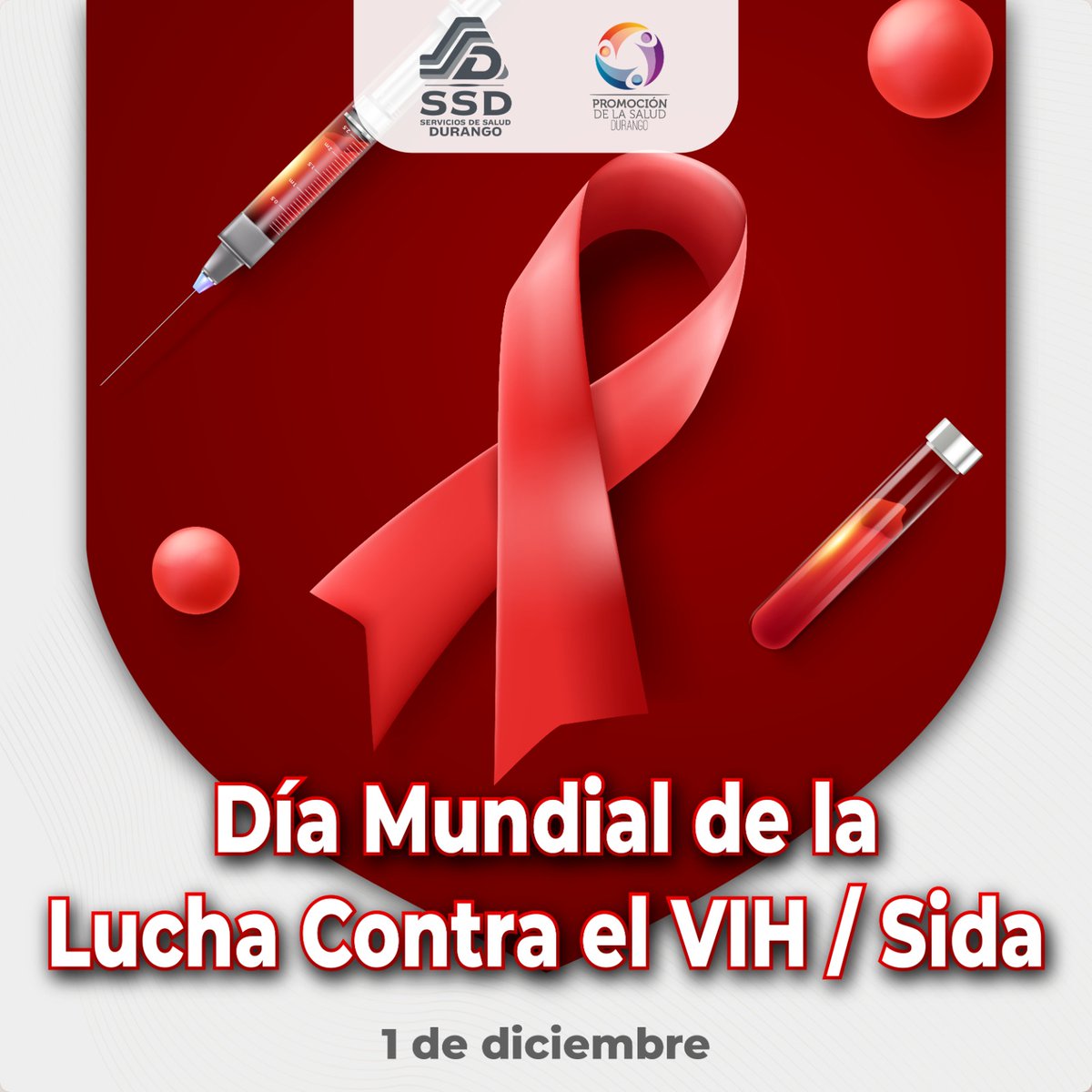 SSDurango's tweet photo. En México, las personas que viven con el virus de inmunodeficiencia humana (VIH) representan 0.06% de la población. https://t.co/dNBqR4KCqX