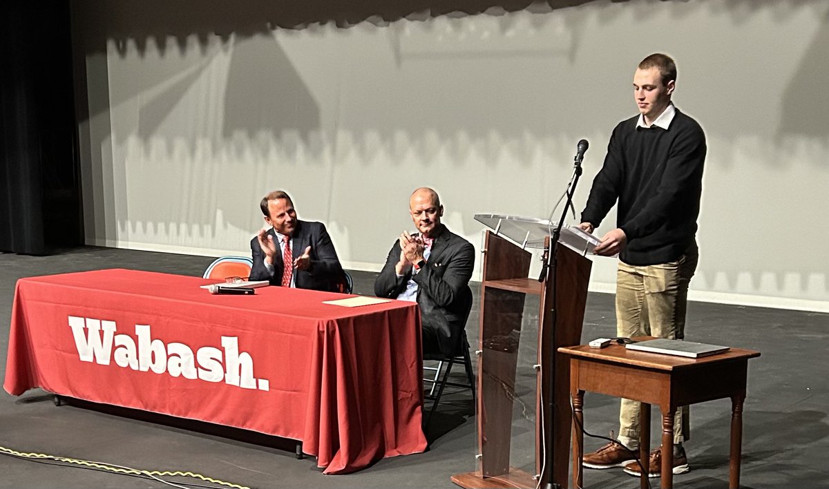 "The bonds formed, the growth experienced, and the opportunities encountered will set you on a trajectory for success...I hope you find a place that provides you with a transformative education like I've received here." -- Champ McCorkle '24 to Scarlet Honors Weekend attendees.