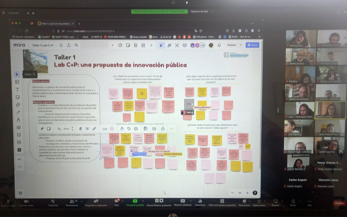 sebaibarrag's tweet photo. El Proyecto FIC "Descontamina" ya va siendo realidad. Ya tenemos el sitio web (https://t.co/6kUVmHrdZQ) y ayer realizamos el Taller N° 1 del Laboratorio de Ciencia y Política Pública con la participación de 20 profesionales del sector público, soc. civil e investigación. https://t.co/e8qnMRHNkB