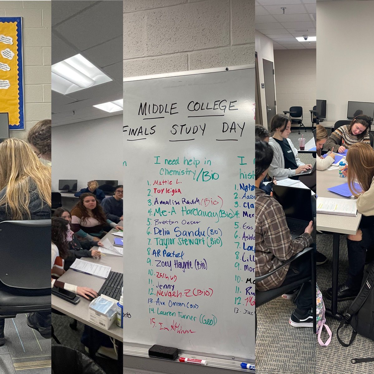 Last day before finals @ VSCC! Study day and TMATYC Math Contest Winners from SCMCHS for the Win! <a href="/volstatecampus/">Vol State</a>