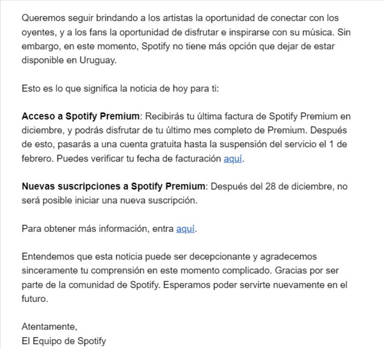 datysoc's tweet photo. Spotify anunció hoy que se va de Uruguay. Este tema es complejo ya que involucra tanto la remuneración justa a artistas y como el acceso a la cultura. Les contamos de qué se trata la medida cuestionada y cómo afecta a otros actores, como la educación y los repositorios digitales. https://t.co/bxaaYL1NUg