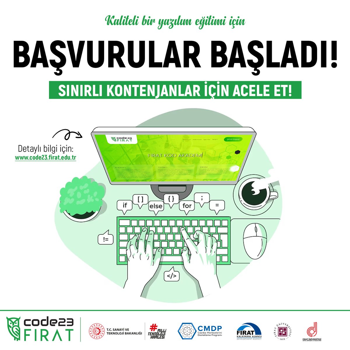 ysantur's tweet image. Sevgili gençler, iş hayatına bizimle hazırlanın!
✅ Detaylı bilgi için: code23.firat.edu.tr
@firatresmihesap @firatddyo @firatkalkinma @TCSanayi @vahapyogunlu23 @MuratKarabatak @mustafaulas @ysantur @hakan1gulerr
#code23