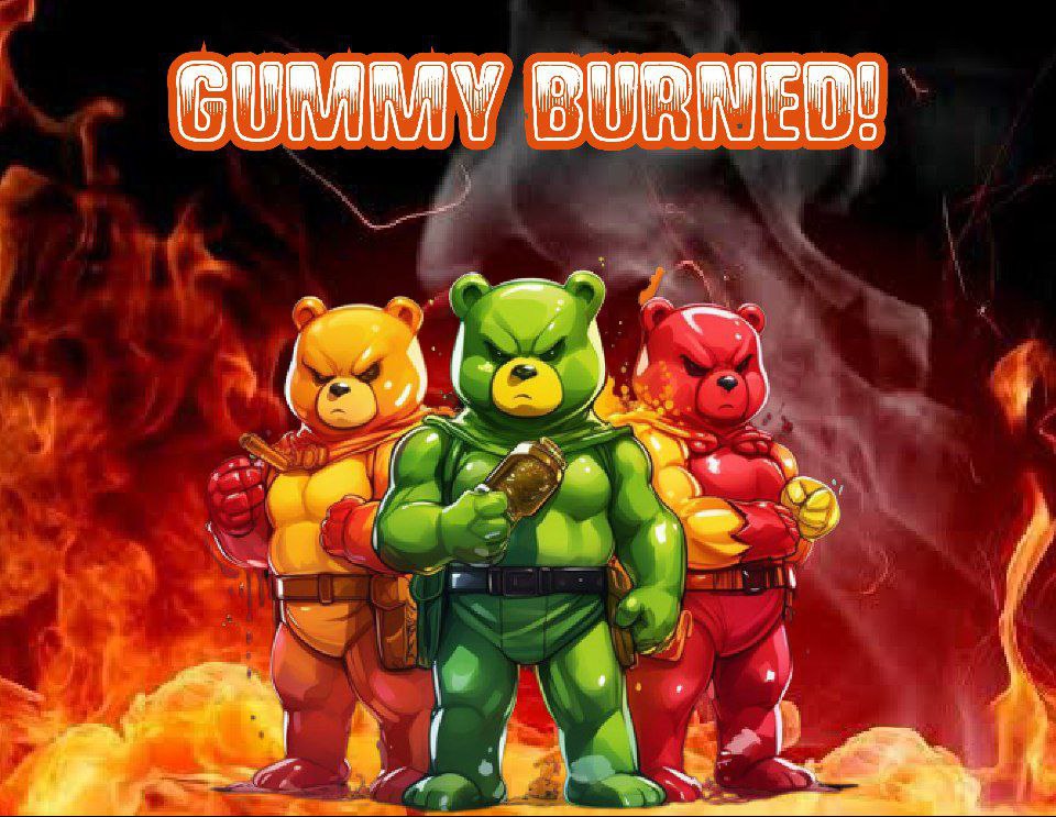 ethgummybear's tweet photo. Dear Gummies!  To show everyone the team is serious and here to stay we have burned the LP ownership of the 1 year Lock to the dead address. Burned 10% of the supply on the deployer as we know it may have scared some buyers to see that much supply in there . https://t.co/YFxldjVwZX