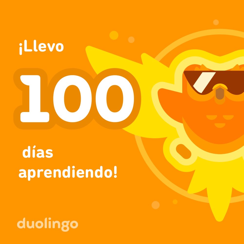 MaximoFernandez's tweet photo. 100 días de Duolingo. https://t.co/y7w72ZoKfS