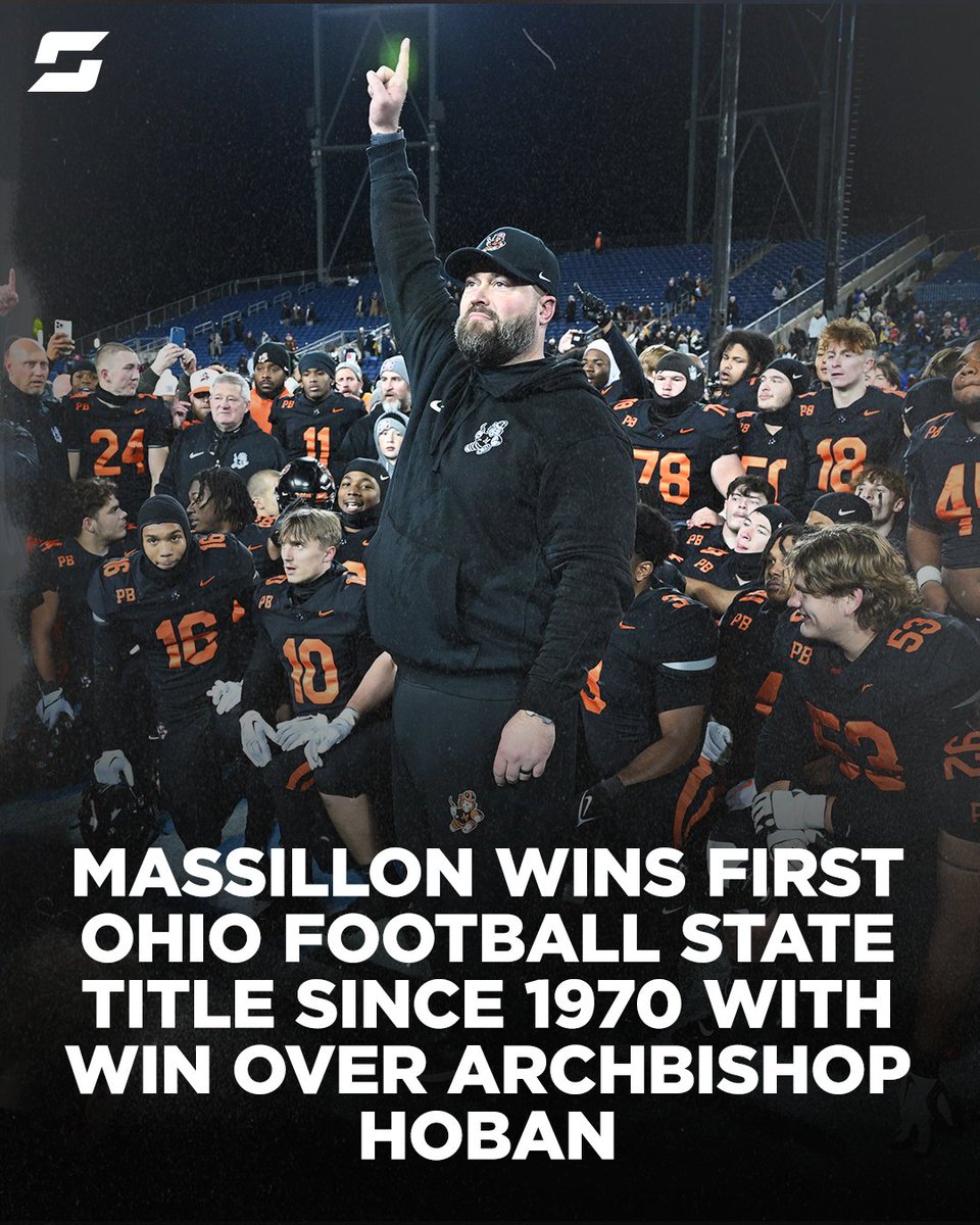 The Tigers were more than good this year — they were great! And now, they're state champions 🐅🏈🏆 Read more here ⬇️: highschool.si.com/ohio/2023/12/0…