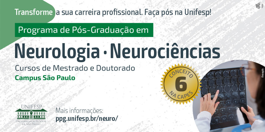 unifesp's tweet photo. #PósUnifesp | Criado em 1978, o Programa de Pós-Graduação em Neurologia – #Neurociências está estruturado em quatro linhas de pesquisa e disponibiliza os cursos de #mestrado e #doutorado. Acesse: https://t.co/KNnznw6FK6. #unifesp #somosunifesp #unifespsp #pósgraduação #neurologia https://t.co/gJDLSJ9O06