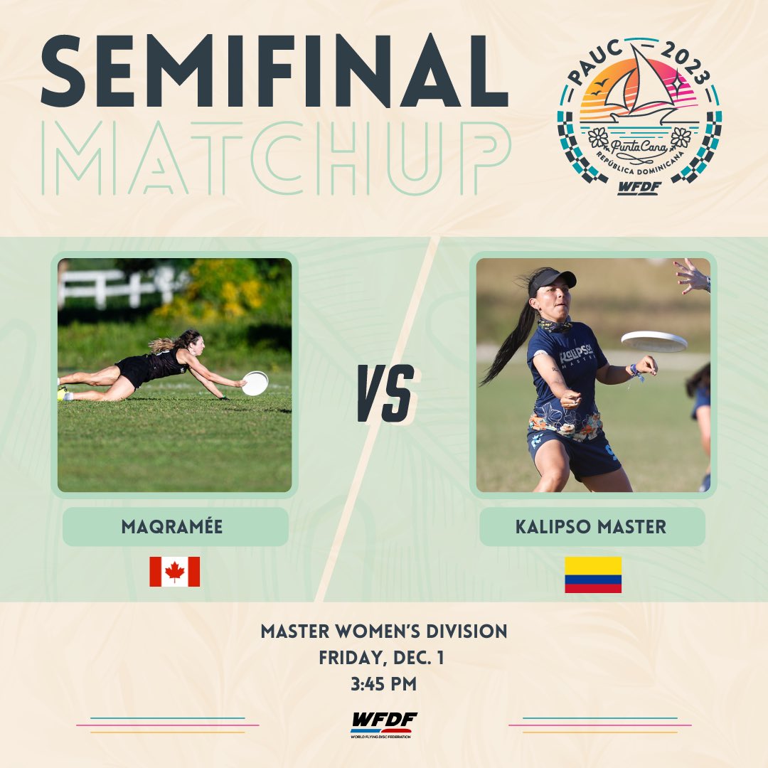 Master Women’s semifinals are set! #pauc2023