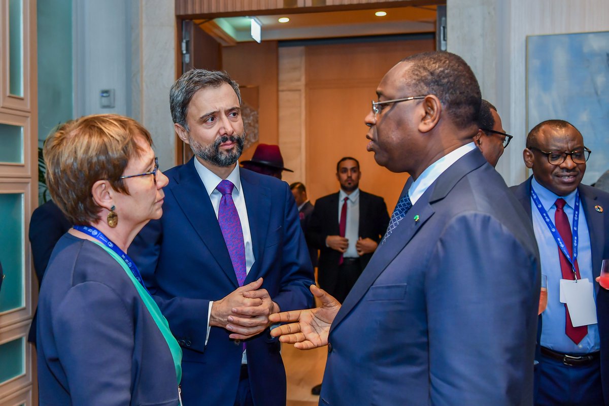 Grateful for the bold leadership of H.E. <a href="/Macky_Sall/">Macky Sall</a>, President of Senegal and Board Member of <a href="/GCAdaptation/">Global Center on Adaptation</a>, in calling on development partners to deliver the vital 2025 adaptation finance doubling target at #COP28. Indeed, together we will make this century Africa's century.