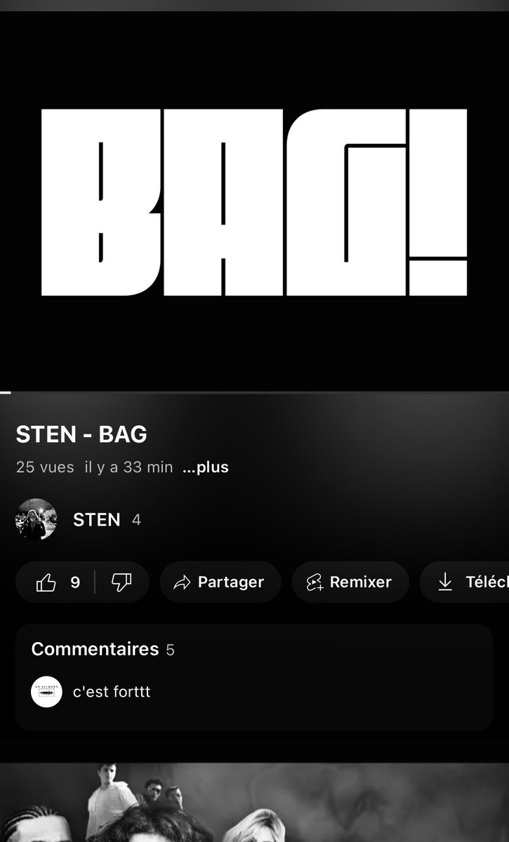 Visuel dispo sur YouTube‼️ Le son est sur toutes les plateformes depuis 00h deja …👣