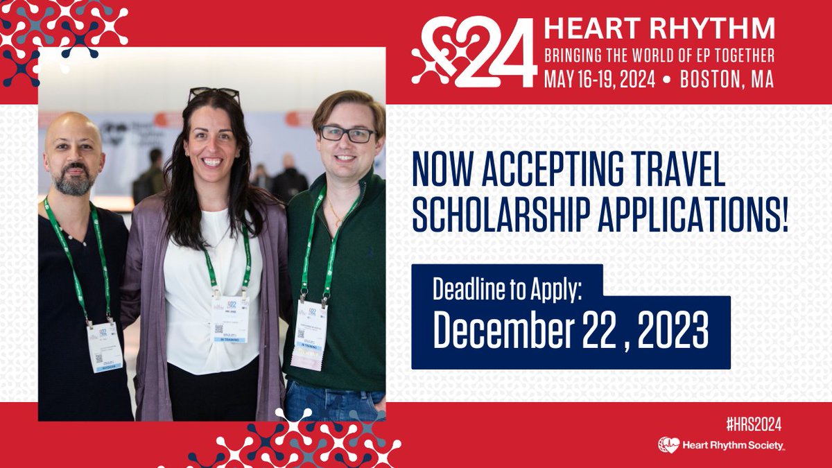 Calling all #earlycareer #EPeeps -- here's a great opportunity to attend #HRS2024 in Boston on a tight budget!

HRS Travel Scholarships include complimentary meeting registration, plus $1,500 to help cover travel costs.

LEARN MORE &amp; APPLY TODAY&gt; bit.ly/3RmFACi

#MedEd