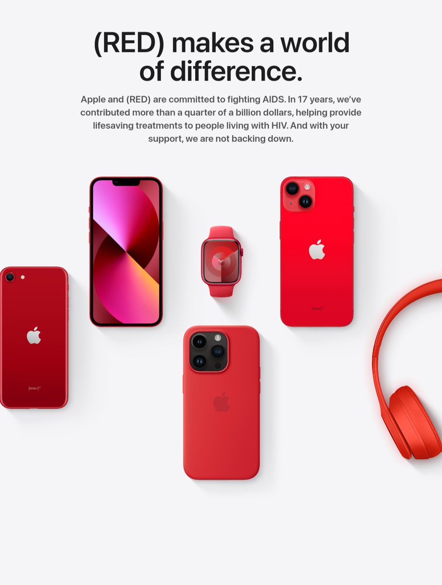 Techinfoeditor's tweet image. #Apple launches (RED) red version of Apple products to commemorate World AIDS Day

Include #AppleWatch Series 9, iPhone 14, iPhone 14+, iPhone 13 &amp;amp; iPhone SE , silicone cases with MagSafe suitable for iPhone 14/ 13 series

#AppleRed #WorldAIDSDay #WorldAIDSDay2023 #GTA6 #GTAVI