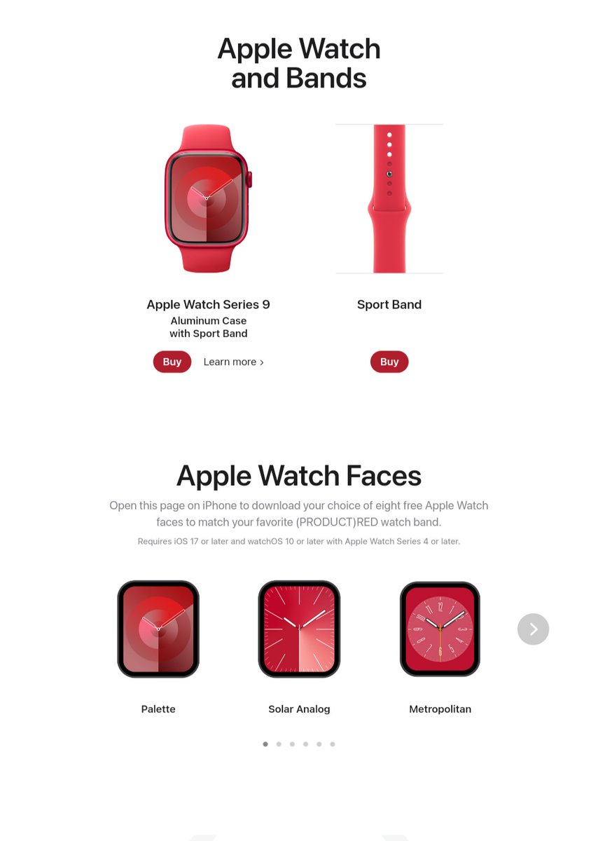 Techinfoeditor's tweet image. #Apple launches (RED) red version of Apple products to commemorate World AIDS Day

Include #AppleWatch Series 9, iPhone 14, iPhone 14+, iPhone 13 &amp;amp; iPhone SE , silicone cases with MagSafe suitable for iPhone 14/ 13 series

#AppleRed #WorldAIDSDay #WorldAIDSDay2023 #GTA6 #GTAVI