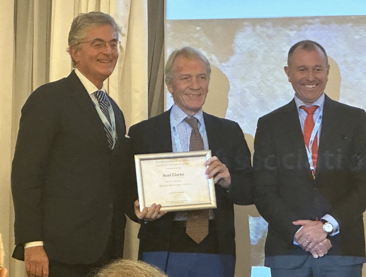 uretericbud's tweet photo. Huge congrats to @F_Montorsi on the Laurent Boccon-Gibod Award and to Noel Clarke, MD on the Michael Margberger Award from the #aaeu23. We all in Urology stand on the shoulders of giants. (if any juniors reading this tweet donβt know who these men are, correct this injustice immediately)