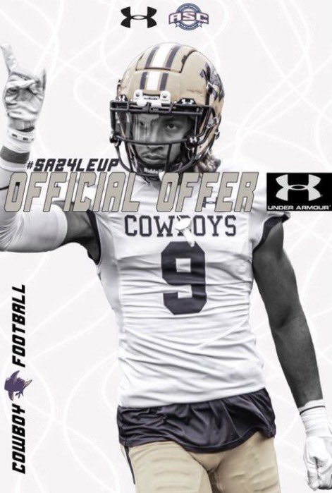 Blessed to receive an official offer from <a href="/HSUCowboys/">Hardin-Simmons Cowboy Football</a> thank you @CoachRoe__ 
<a href="/leopardfootball/">LOJO Football</a> @ChrisRossLOJO <a href="/CoachKPark/">Kevin Park</a> <a href="/Coach_Lavender/">Coach_Lavender</a> <a href="/yjmcknight/">Yancy McKnight</a>