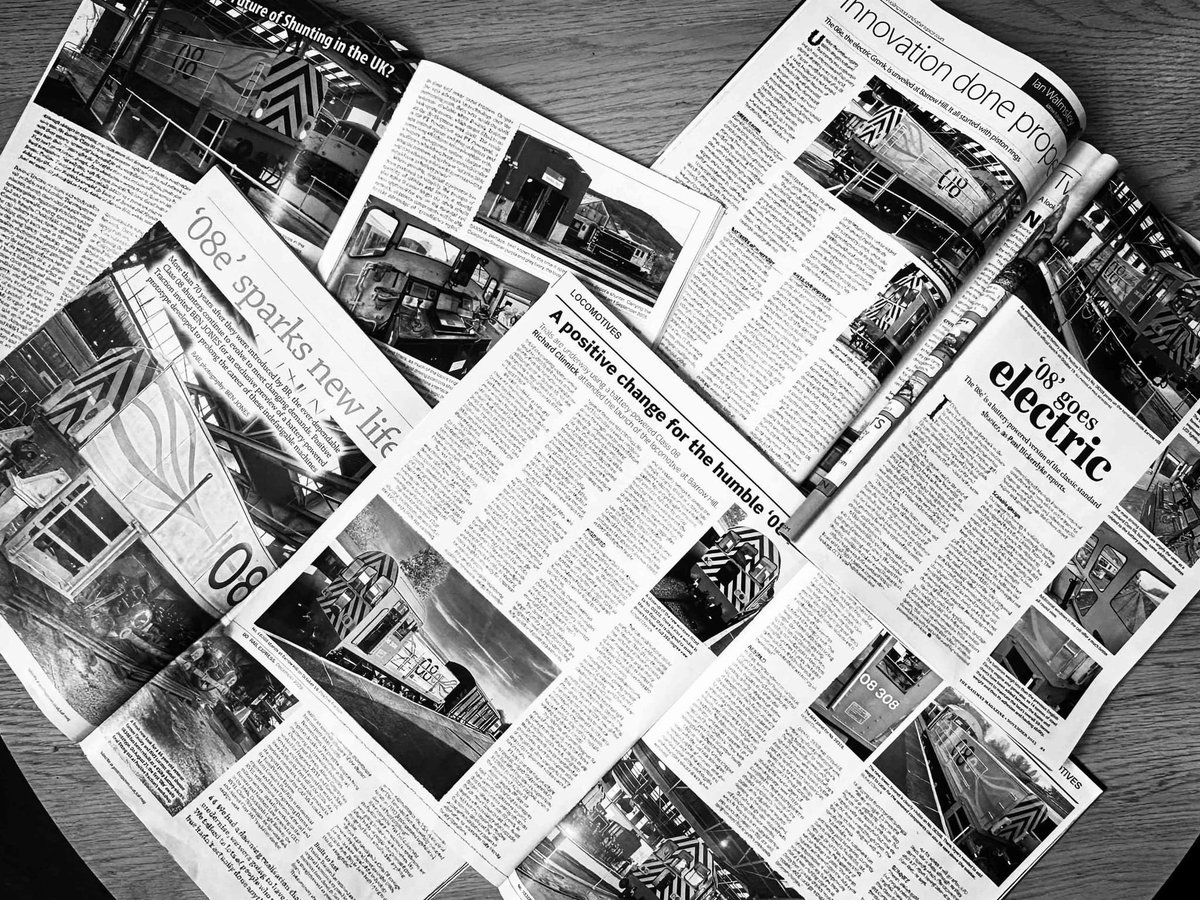 postractionuk's tweet photo. All in all, it's not been a bad couple of months for us and our #08e in the press!
Thanks to all those publications for choosing to share our project.
@Modern_Railways @TodaysRailways @railexpress @RAIL @RailwayMagazine
#batterypoweredtrain #netzero #innovation #greenenergy https://t.co/bcSYvD9CKG