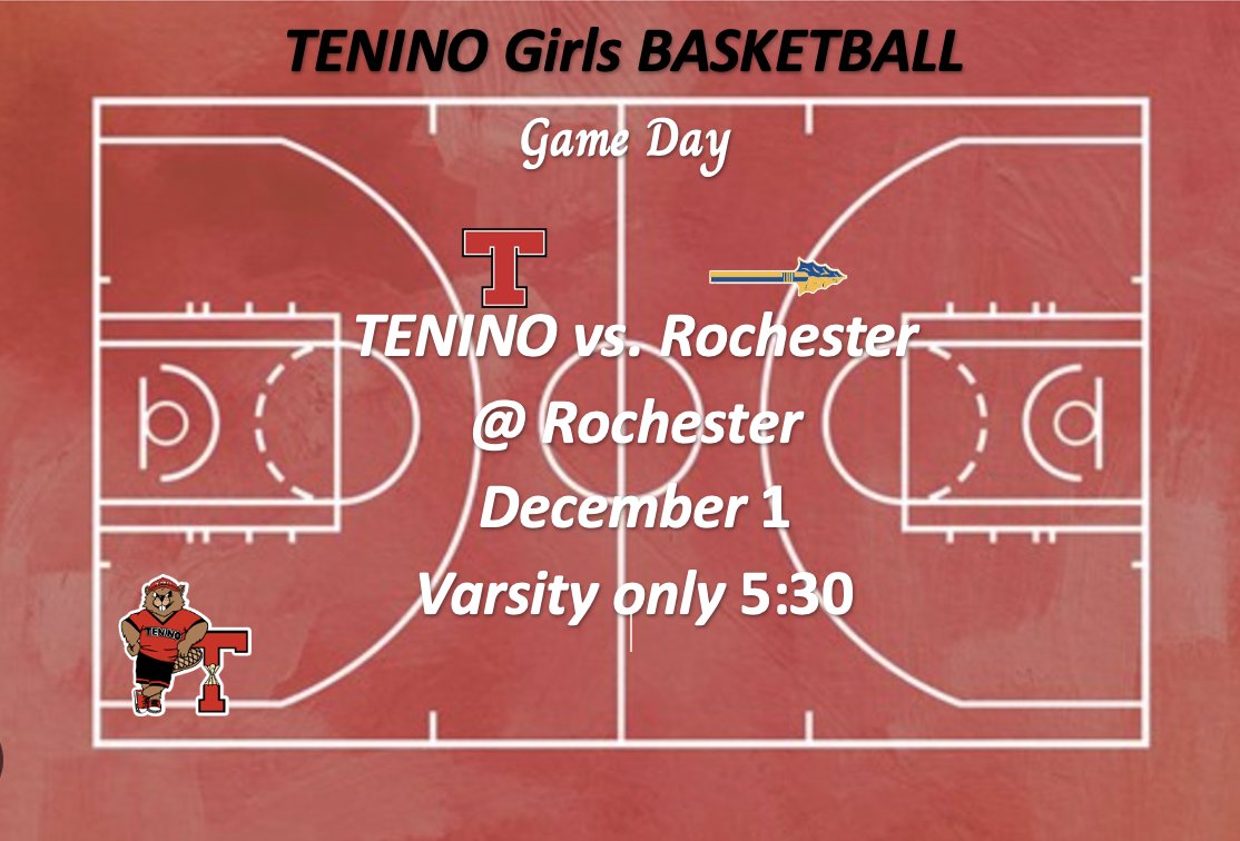 T90GirlBball's tweet photo. 🏀Girls Boys Double Header
🆚 Rochester
⏰ Girls Varsity 5:30pm
📍at Rochester https://t.co/hChOjJYutn