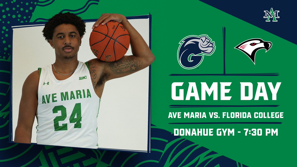 Two of the best in the Sunshine State battle TONIGHT. #17 Ave Maria meets (RV) Florida College for the second time this season, and this time it's in our house! Tipoff between the Gyrenes and the Falcons is scheduled for 7:30 pm!