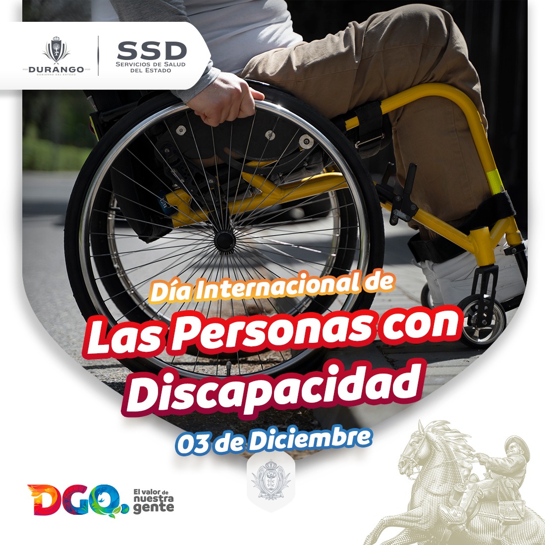 SSDurango's tweet photo. El Día Internacional de las Personas con Discapacidad fue declarado en 1992 por la Asamblea General de las Naciones Unidas para promover los derechos, bienestar y desarrollo de las personas discapacitadas en los aspectos de la vida política, social, económica y cultural. ♿️🧑‍🦯 https://t.co/QoiI8oHADQ