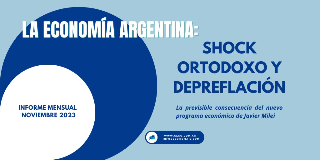 🆕 "Shock ortodoxo y depreflación. La previsible consecuencia del nuevo programa económico de Javier Milei".

El día después de la victoria, Javier Milei tuvo un giro discursivo en relación a sus propuestas más extremas. [...]

#abrohilo
