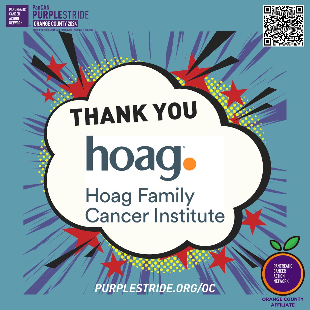 PanCANOC's tweet photo. #ThankYou to @hoaghealth for returning as the Premier Sponsor of the 2024 @PanCAN #PurpleStride #OrangeCounty!
๐๐ถโโ๏ธ
Join us on April 27, 2024, at the #GreatPark in #Irvine for the Ultimate Walk to End #PancreaticCancer!
๐ฑ๏ธ
Register for FREE at https://t.co/rXWleL52GY
#PanCANOC https://t.co/lrUjKCoyws