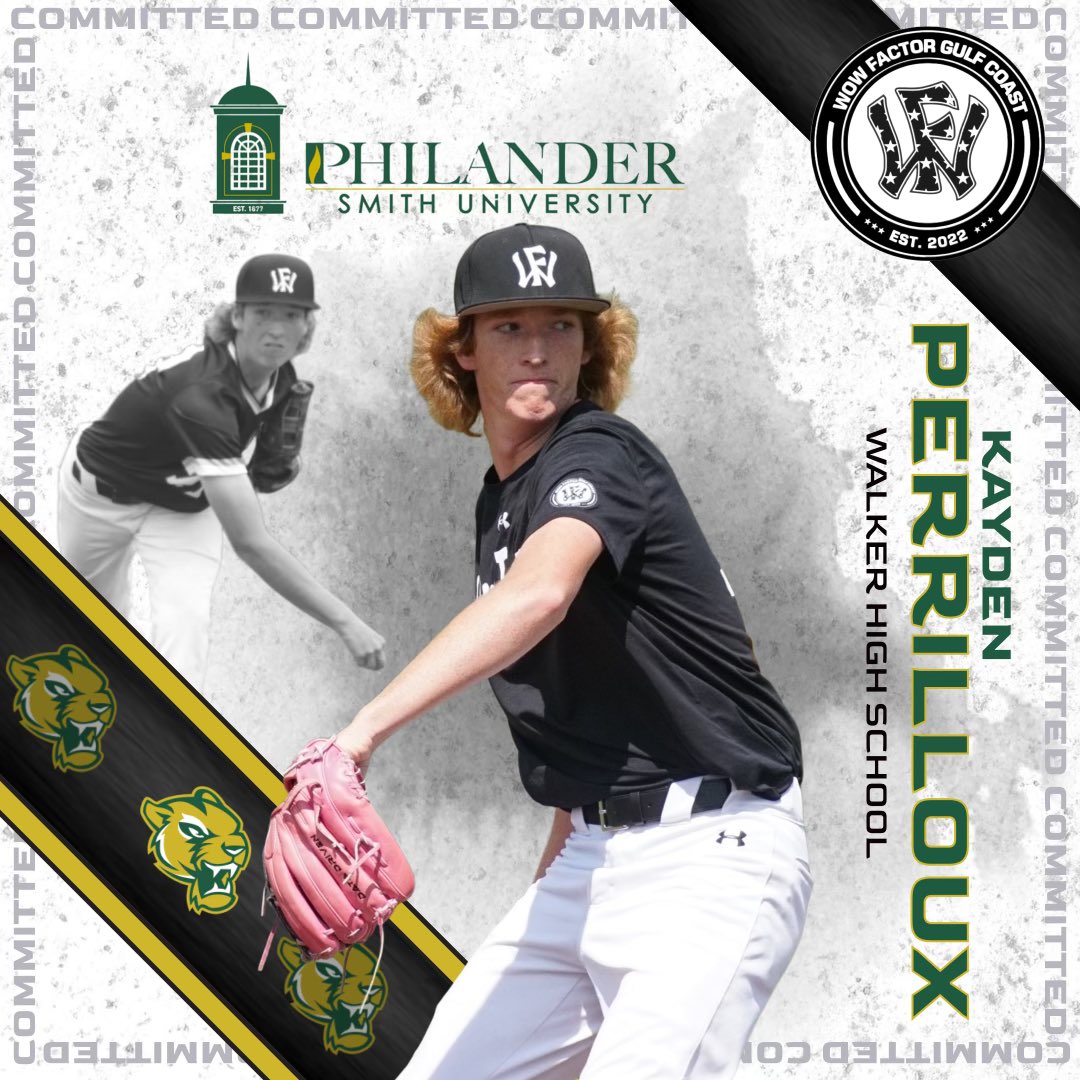 KPerrilloux24's tweet image. After many prayers and discussions with my family, I am very excited to announce I have committed to further my education and play baseball at Philander Smith University. 
@WFGulfCoast @victorjd324 @GeraldWray3 @nsuarez48 @SmithPhilander
