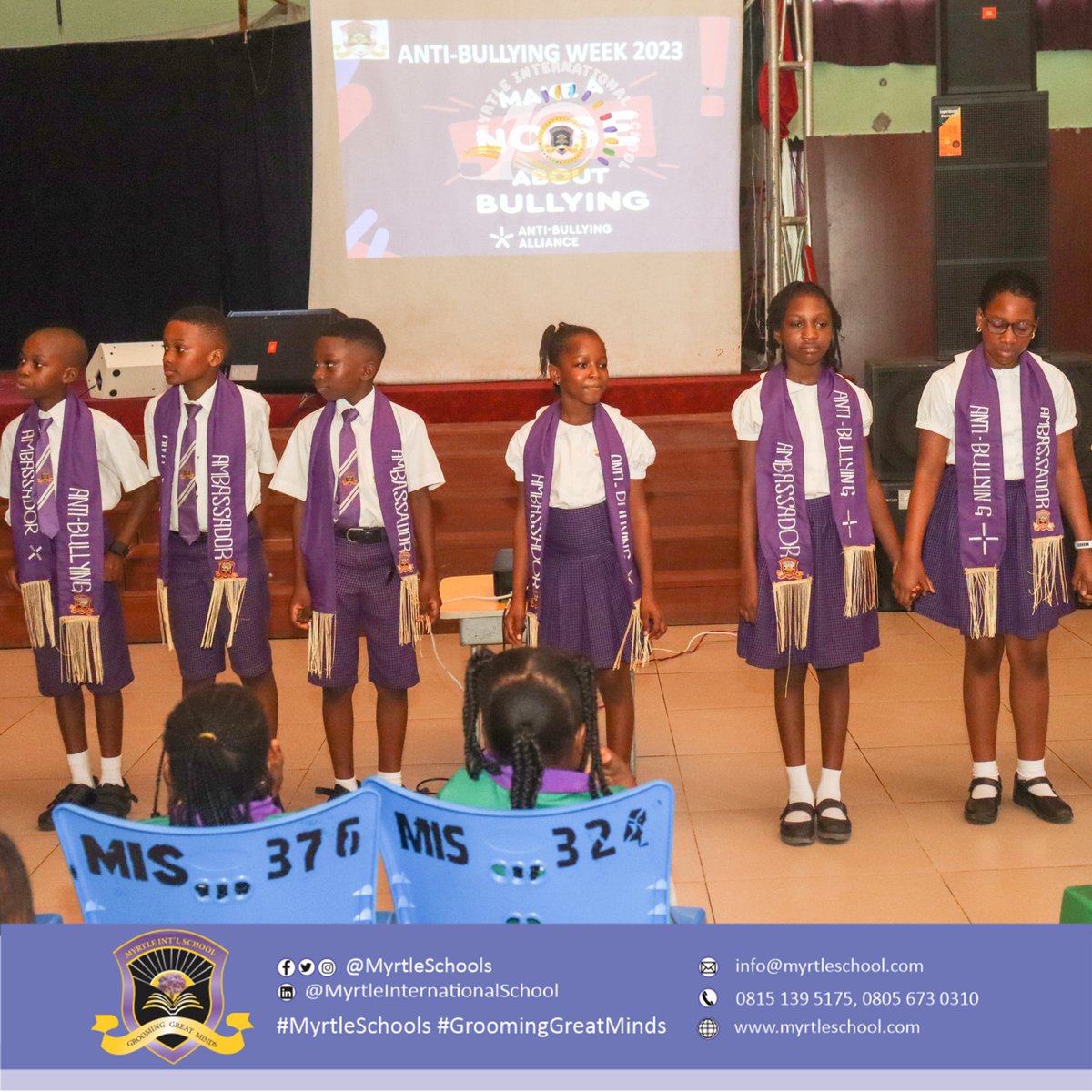 myrtleschools's tweet photo. Our Anti-Bullying Ambassadors took the #MakeANoiseAboutBullying campaign to some neighbouring schools.

Our incredible pupils are taking the lead in spreading kindness and compassion as they spread the anti-bullying campaigns.
🤝✨#ABW2023 #MISAt10 #MyrtleSchools https://t.co/ENUUjtsPu2
