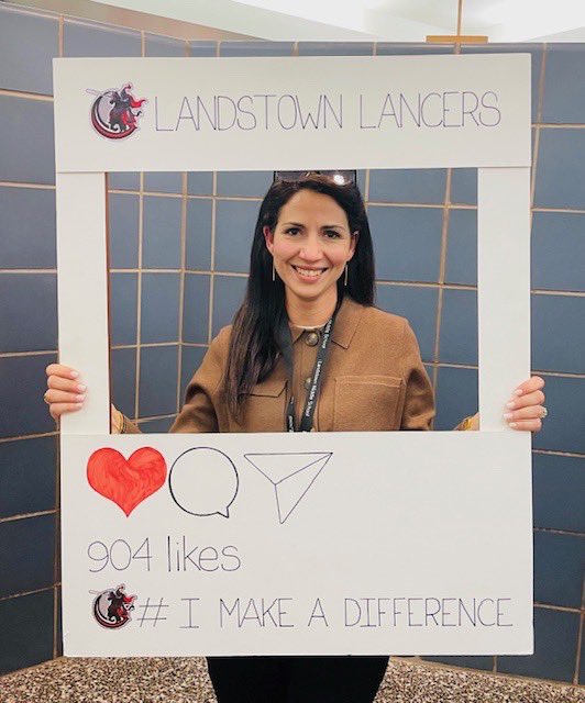 Congratulations, Mrs. Koufopoulos, this week’s I Make A Difference Award recipient. Mrs. K, you truly make a difference, and we are so happy you are a part of the Lancer family. #OneTeamOneHeartbeat