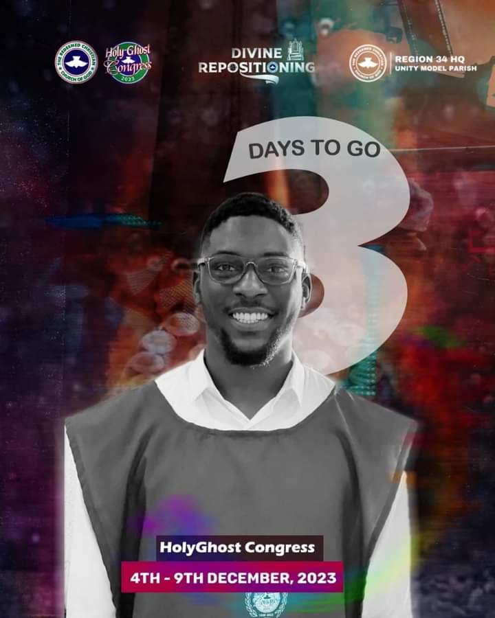 3days and counting....
Holyghost Congress 2023...

#rccg #holyghostservice #holyghostcongress #hgcongress #rccgworldwide
