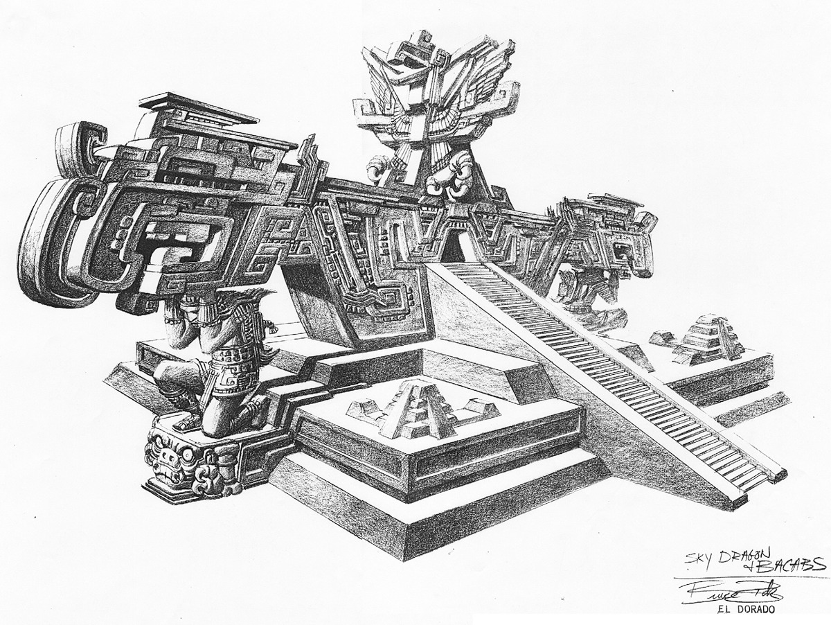 Road to El Dorado concept art by the great Bruce Zick @Brucezick
