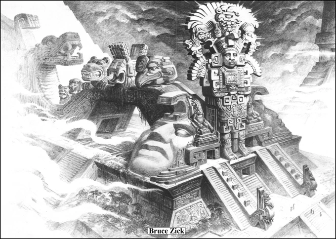 Road to El Dorado concept art by the great Bruce Zick @Brucezick