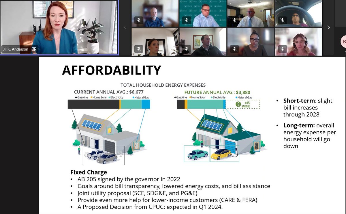 This morning, #localgov, community and tribal leaders met with <a href="/SCE/">SCE</a> Exec VP of Ops Jill Anderson for a year-end update. They discussed clean energy, grid constraints, reducing wildfire risk, affordability, power generation and planning, public charging and more. Great engagement!
