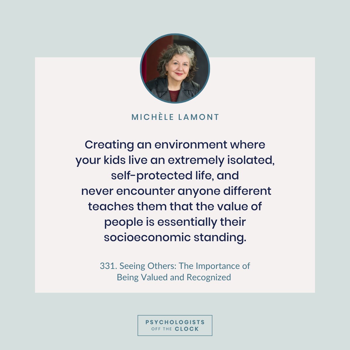OTC_Psych's tweet image. @mlamont6 suggests middle-class parents should encourage their kids to interact with people from different backgrounds to prevent them from thinking that the value of people is their socioeconomic standing. Hear more amazing insight here: bitly.ws/33MHp 

#seeingothers