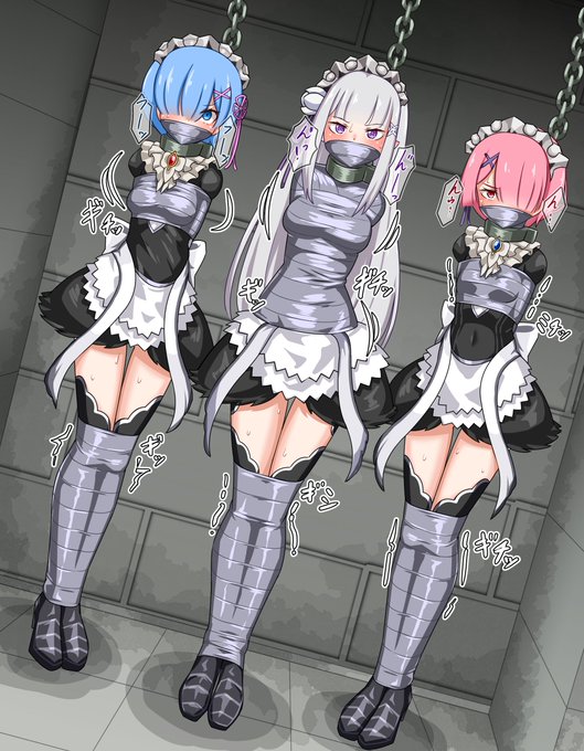 skebました～!ドジメイド衣装(FEH)な3人です